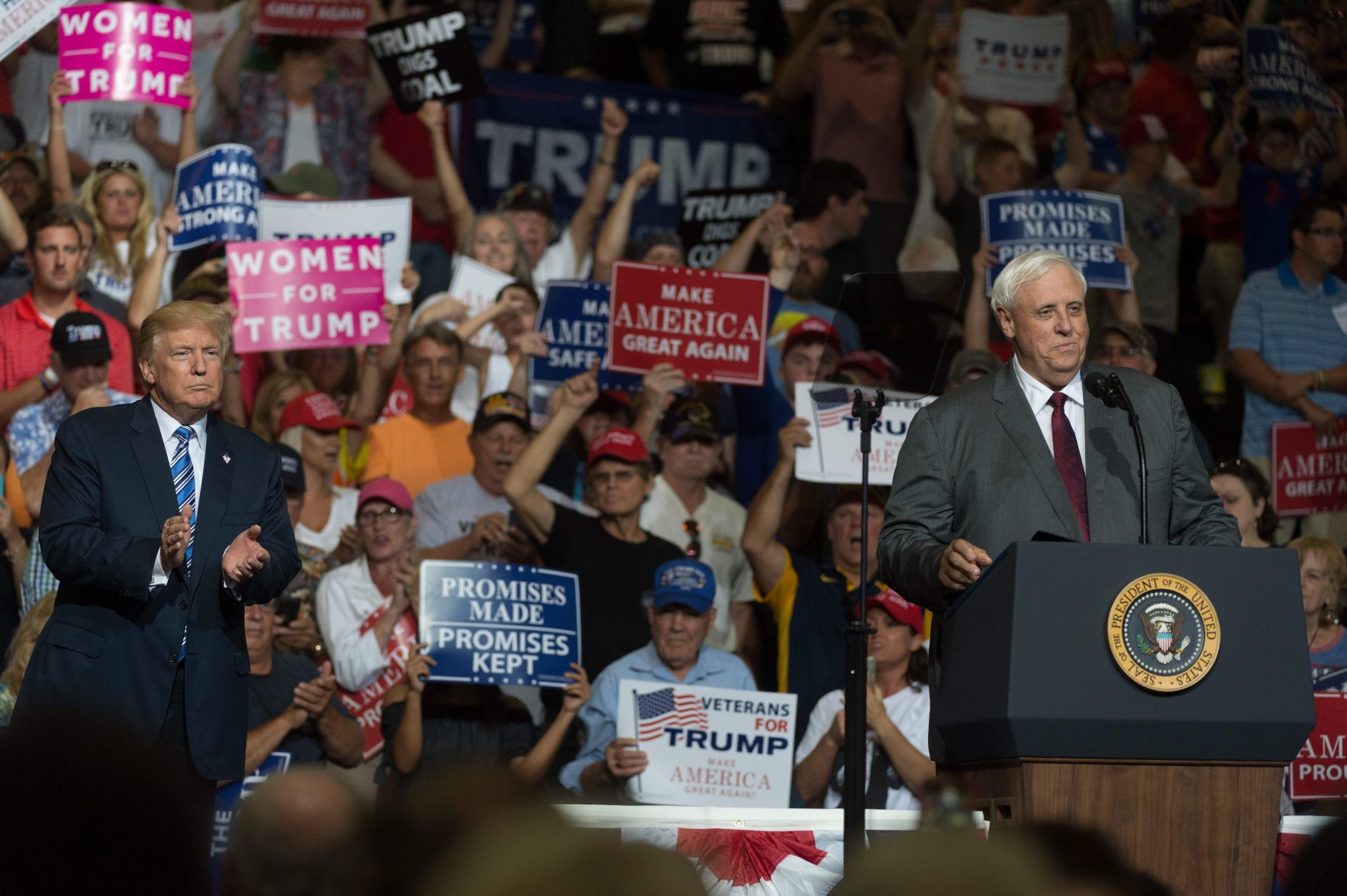 Jim Justice and Donald Trump
